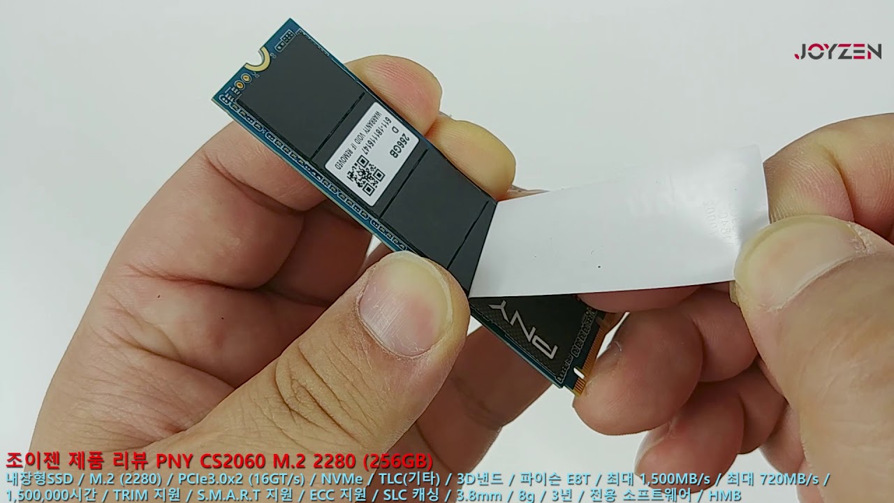 PNY CS2060 NVMe SSD 256GB 제품 개봉 & 성능 리뷰