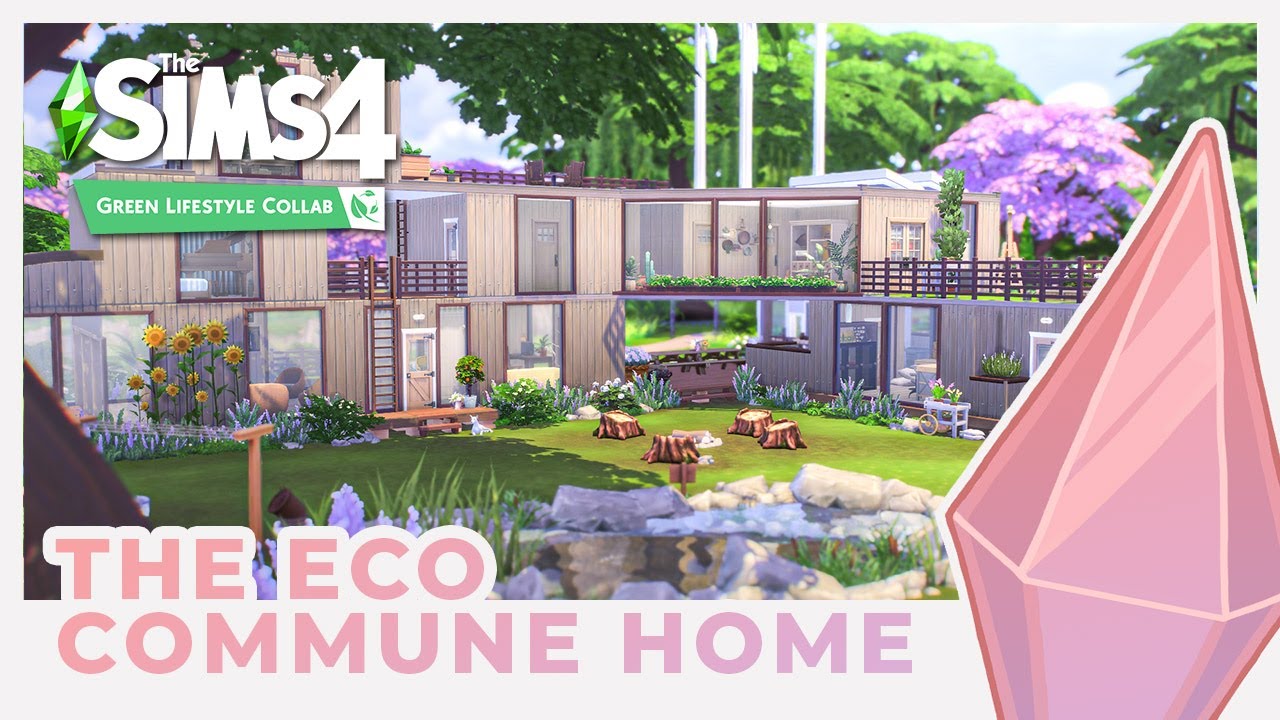 The Commune // Green Lifestyle Collab // Sims 4 Stop Motion Build