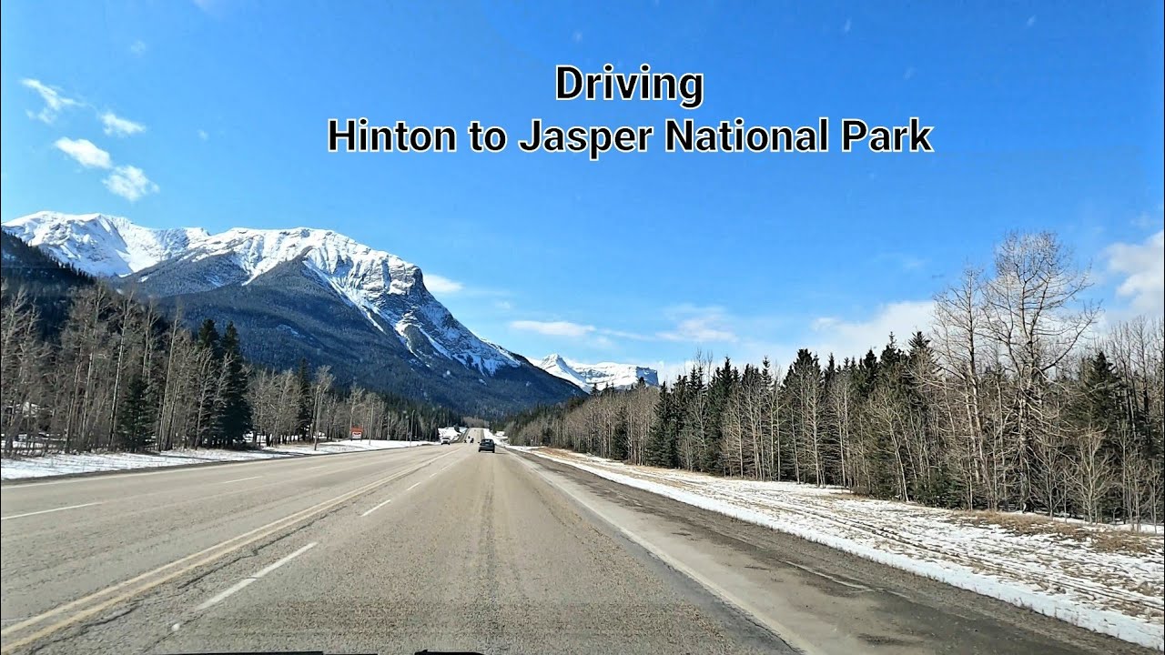 Scenic Drive - Hinton to Jasper National Park, AB, Canada