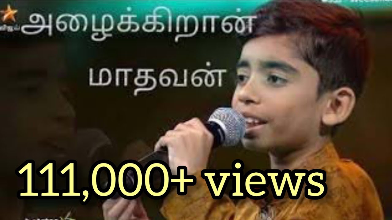 Azhaikkiraan madhavan | Super Singer Hrithik | Guruve saranam by hrithik | குருவே சரணம்