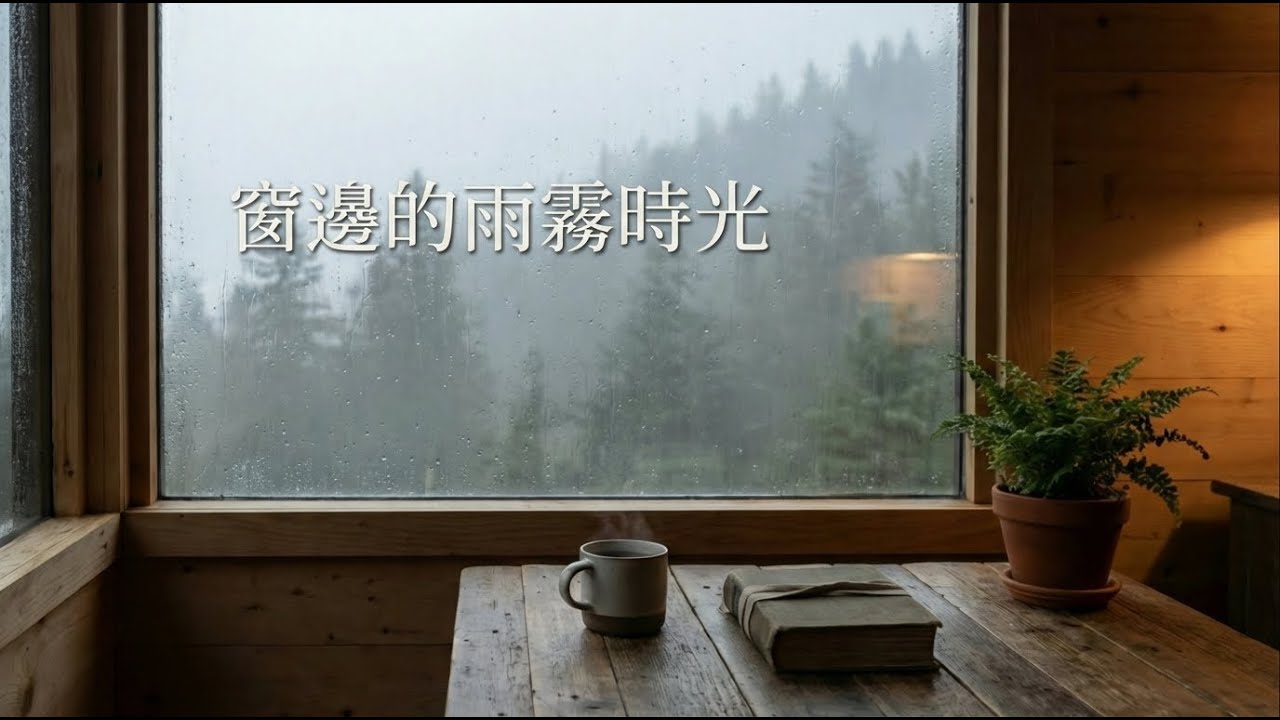 窗邊的雨霧時光｜森林雨聲 × Lofi  Piano｜專注・放鬆 | Rain by the Window