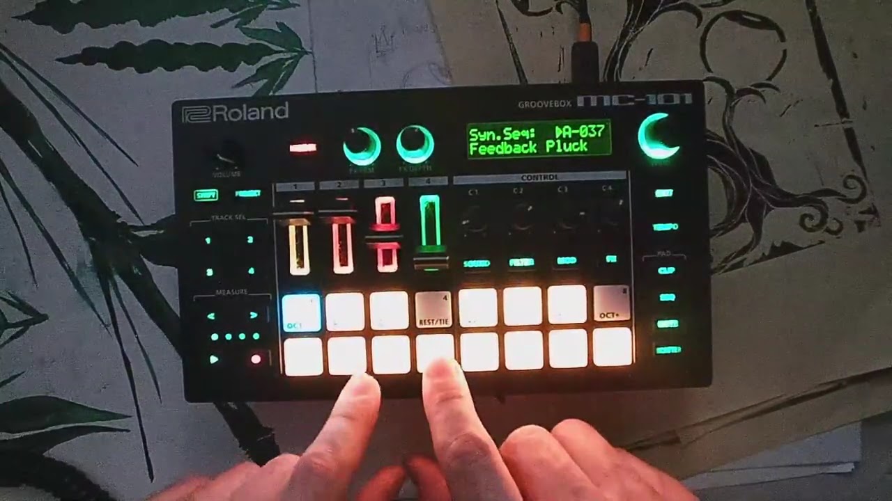 The idea was to make trip-hop but did it work? / Roland MC101 Improvisation Jam (Stream clip)