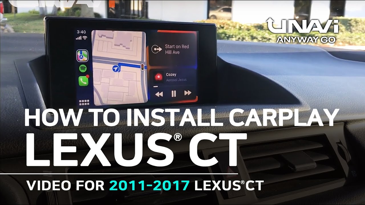 How to Install  CARPLAY  LEXUS  CT 2011, 2012, 2013 ,2014, 2015, 2016, 2017