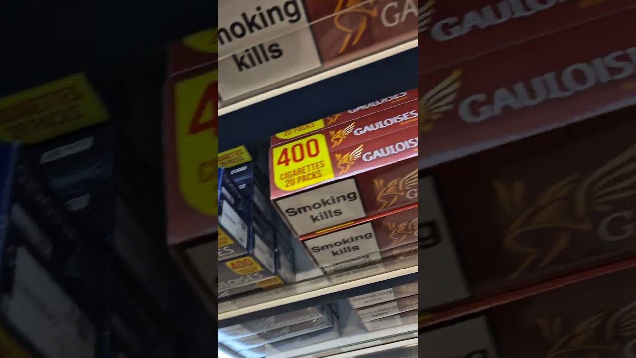 Tobacco & Cigarette prices at Marrakech, Morrocco, October 2024