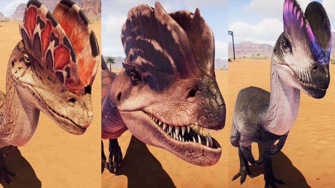Prehistoric Kingdom - All Dilophosaurus skins