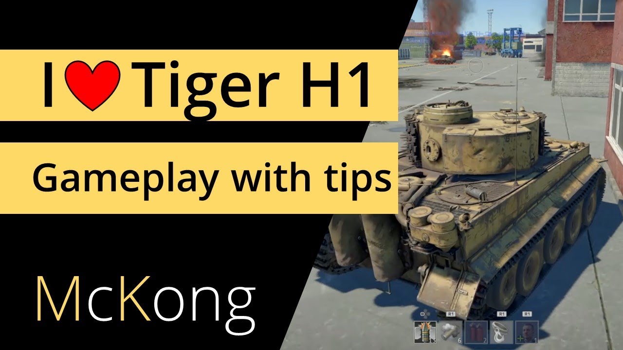 WAR THUNDER HOW TO PLAY TIGER 1 in realistic tank battles with tips for how to fight in a town