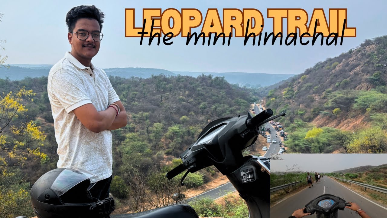 Leopard 🐆 Trail Gurgaon | Mini Himachal🏔️| Aravali hills | #leopardtrail #viral #vlog #motovlog