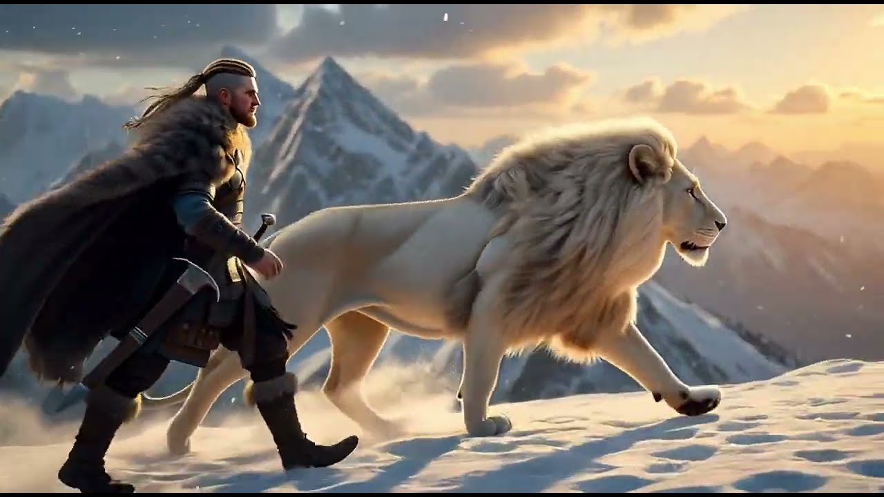 Viking Warrior Rescues Helpless Lion Cub! Epic Save