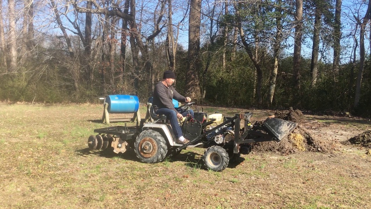 winch powered front end loader working  1
