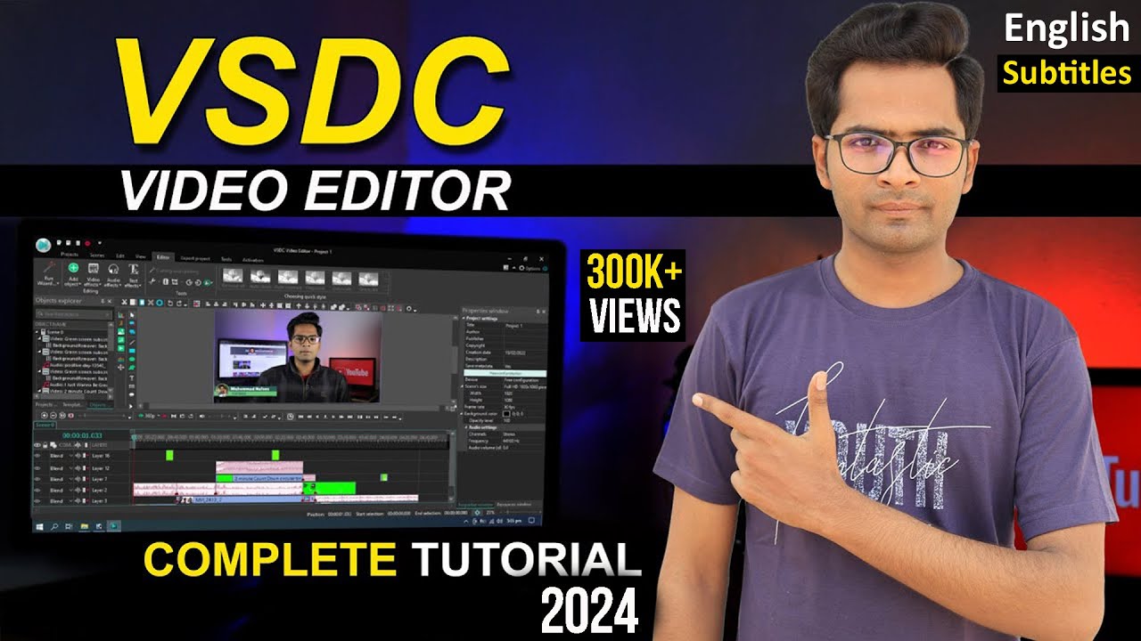 VSDC Video Editor Tutorial in Hindi [Updated-2024] | VSDC Video Editor Complete Tutorial in Hindi