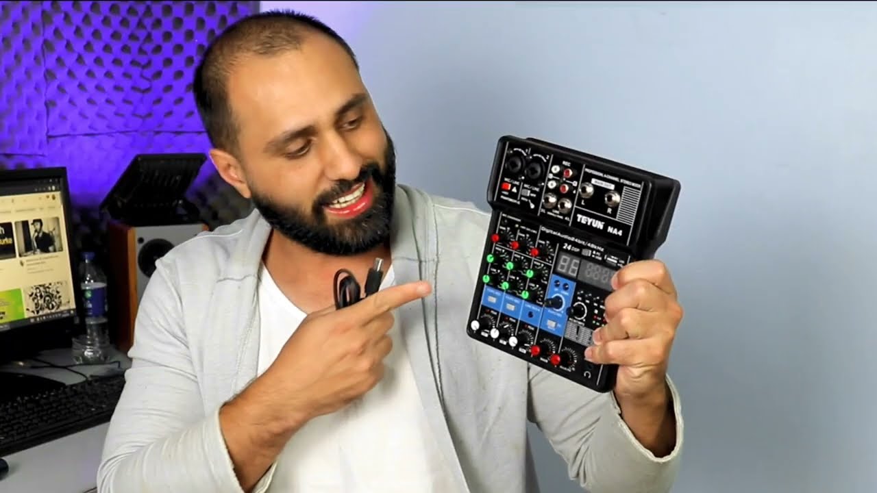 • MESA TEYUN Na4 - IDEAL PRA FAZER EVENTOS AO VIVO E INTERFACE DE ÁUDIO 🎷