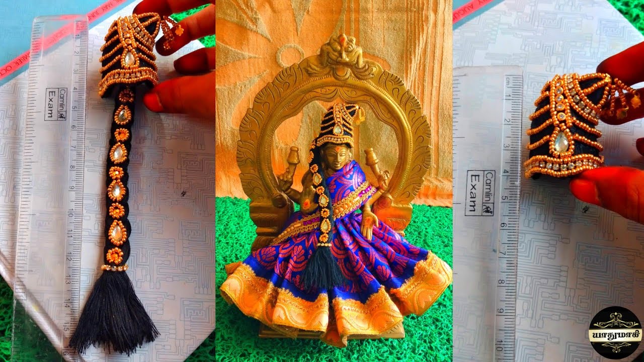 DIY Miniature Andal kondai for small idols