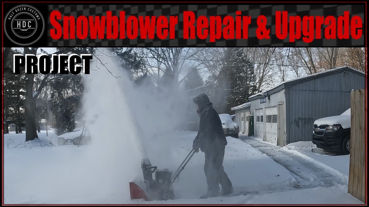 Modernizacja odśnieżarki #halfdozencustoms #odśnieżarka #przygotowaniedozimy #naprawamałychsilnik...