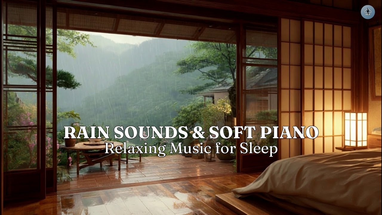 Relaxing Piano + Soft Rain 🎶 Peaceful Sleep Music for Restful & Calm Mind, Stress Relief, Insomnia