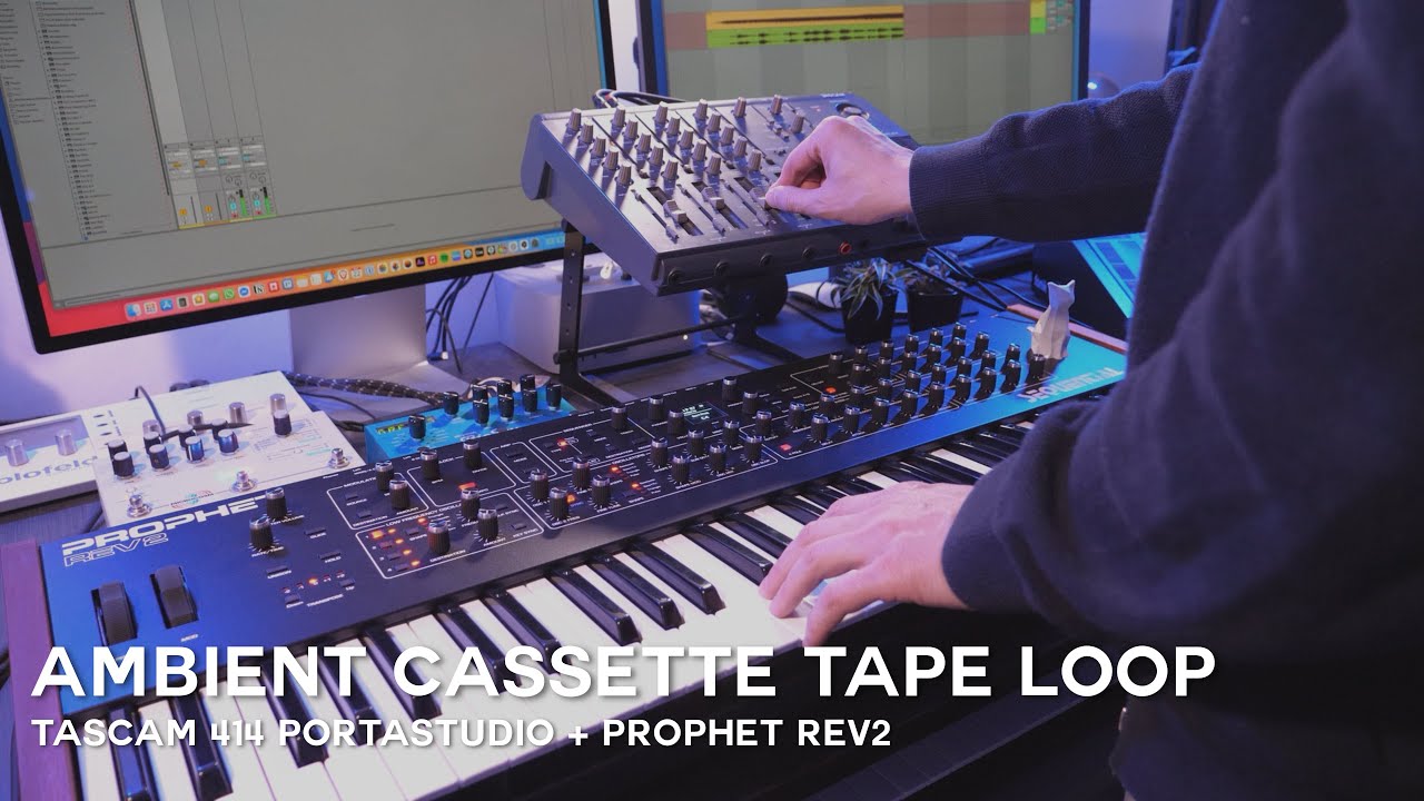 Ambient Cassette Tape Loop + Prophet REV2