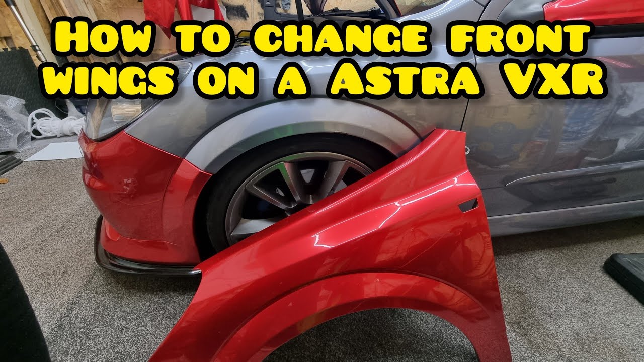 Как заменить переднее крыло и передний бампер на Vauxhall Opel Astra H VXR MK5