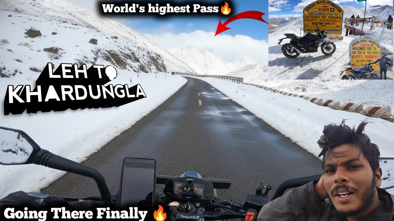 LEH to Khardung La Finally Reached 🔥 Chennai to Ladakh #தமிழ் Emotional Moment❤️‍🩹Ep-10