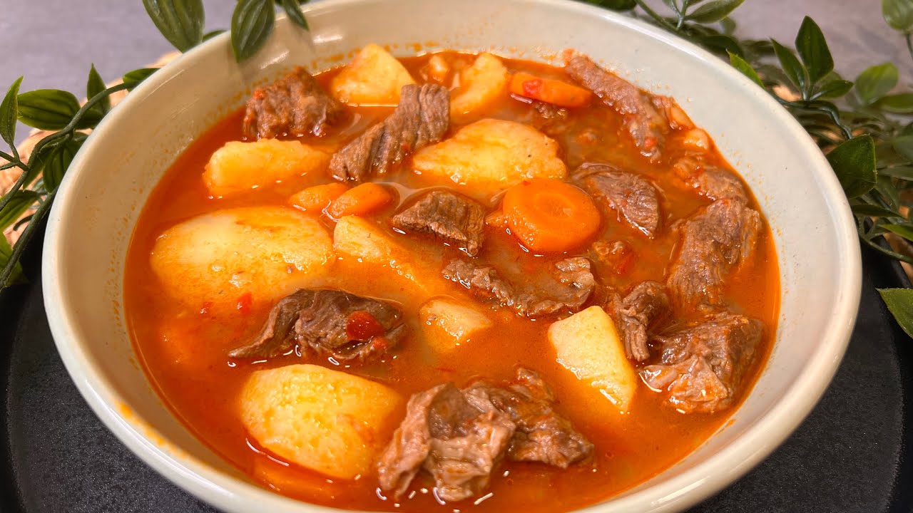 😀 GUISO DE CARNE DE TERNERA CON PATATAS, el estofado de la abuela perfecto #cocinaespañola #receta