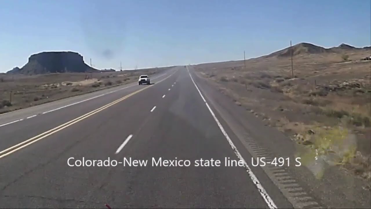 Northwestern New Mexico's US-491, from Ute Mountain Colorado to town of Shiprock, US-160. 2016-04-02