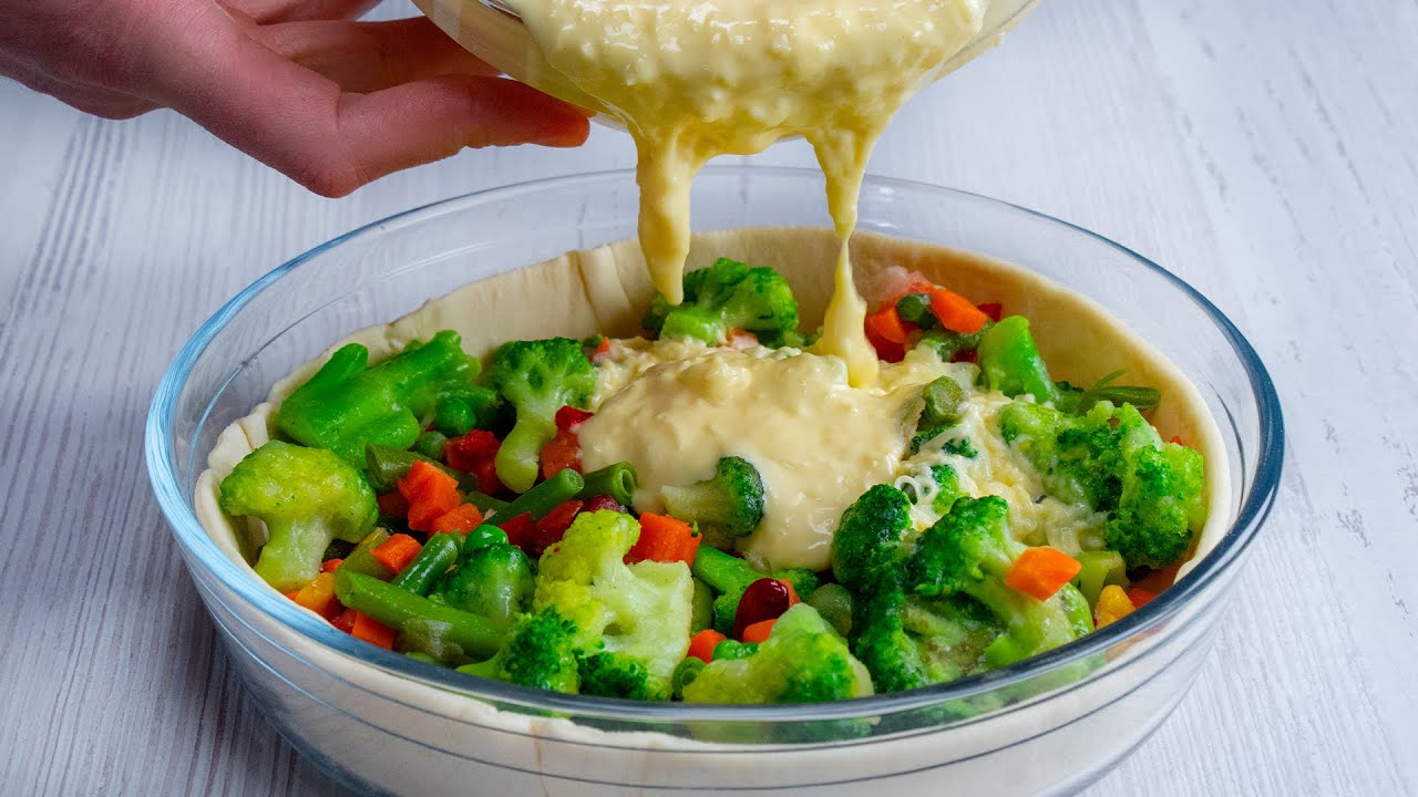 Csupán 5 percet vagyok a konyhában! Leggyorsabb zöldséges pite