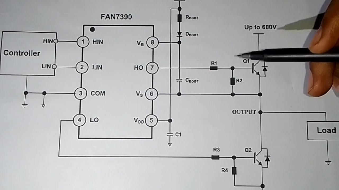 sukam falcon eco inverter driver ic pin detail