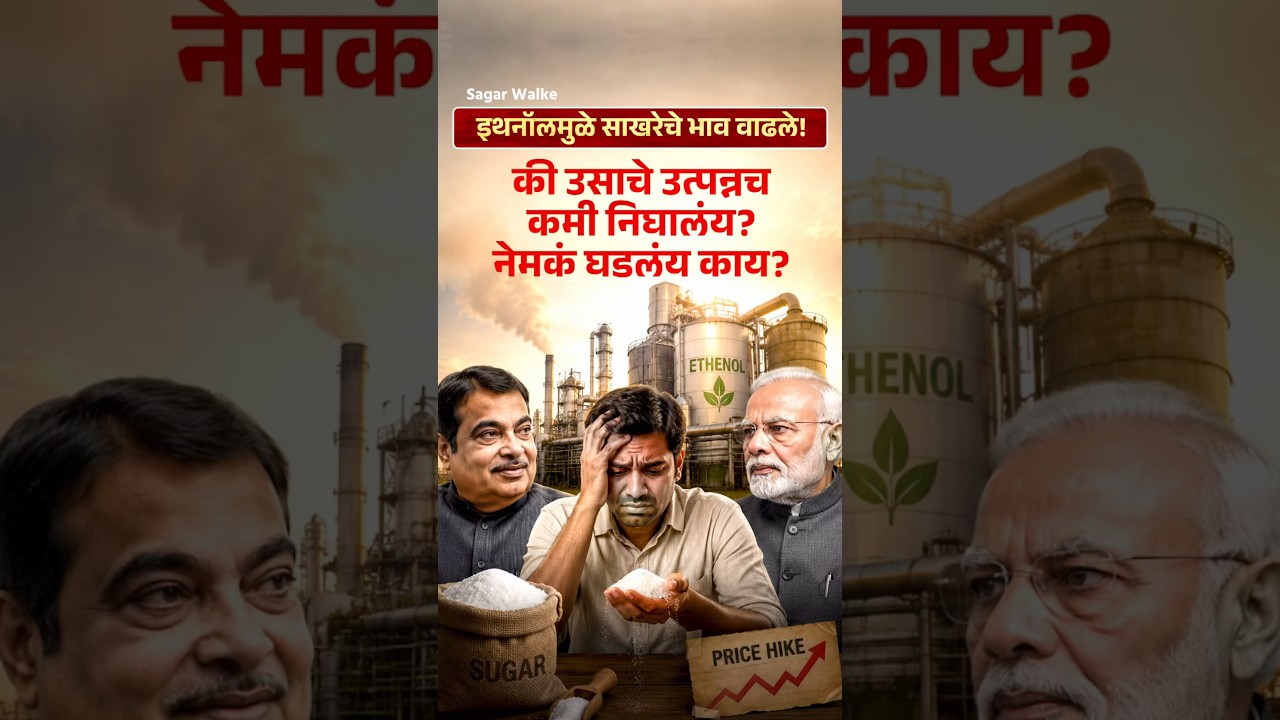 इथनॉलमुळे साखरेचे भाव वाढलेत की दुसरं काही कारण आहे? | Sagar Walke