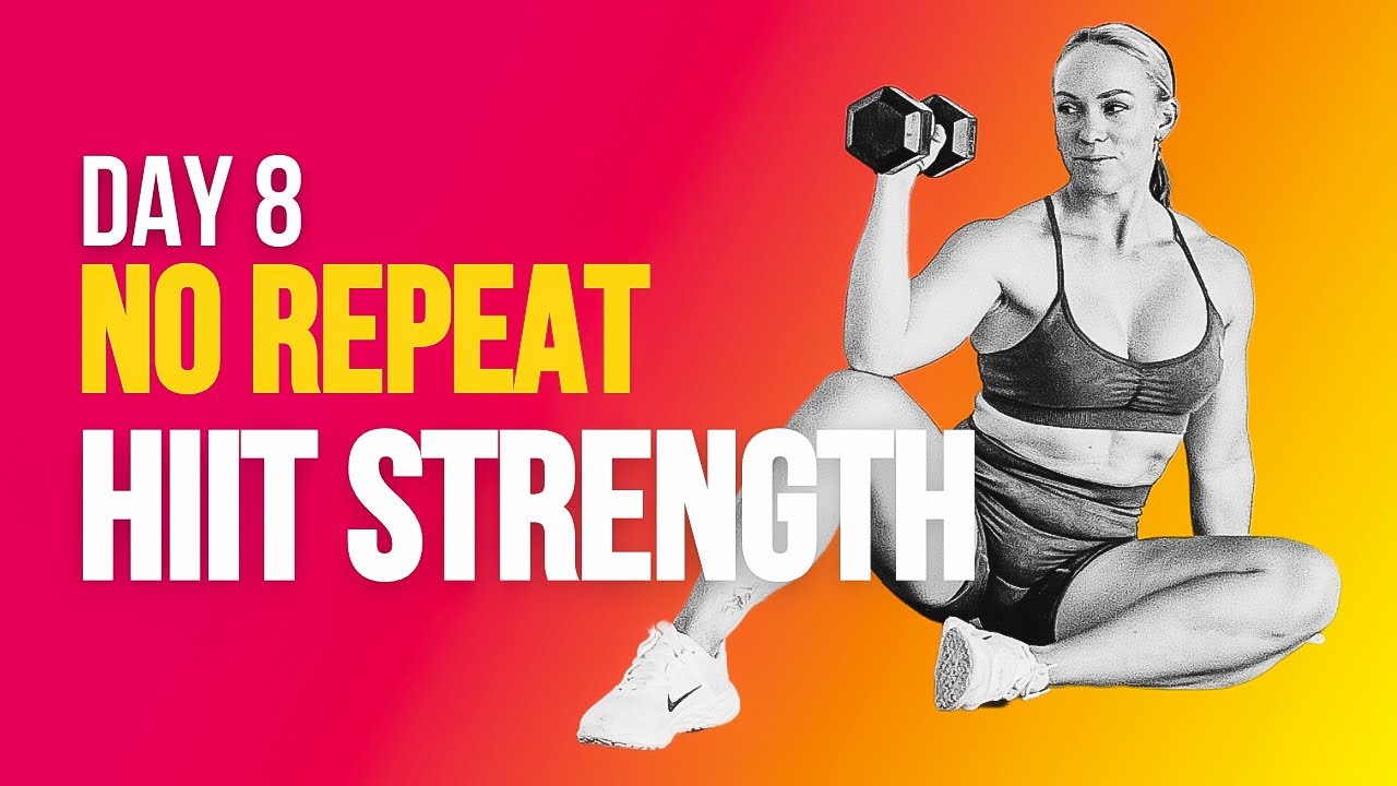 День 8: HIIT-сила | Тренировка всего тела без повторений