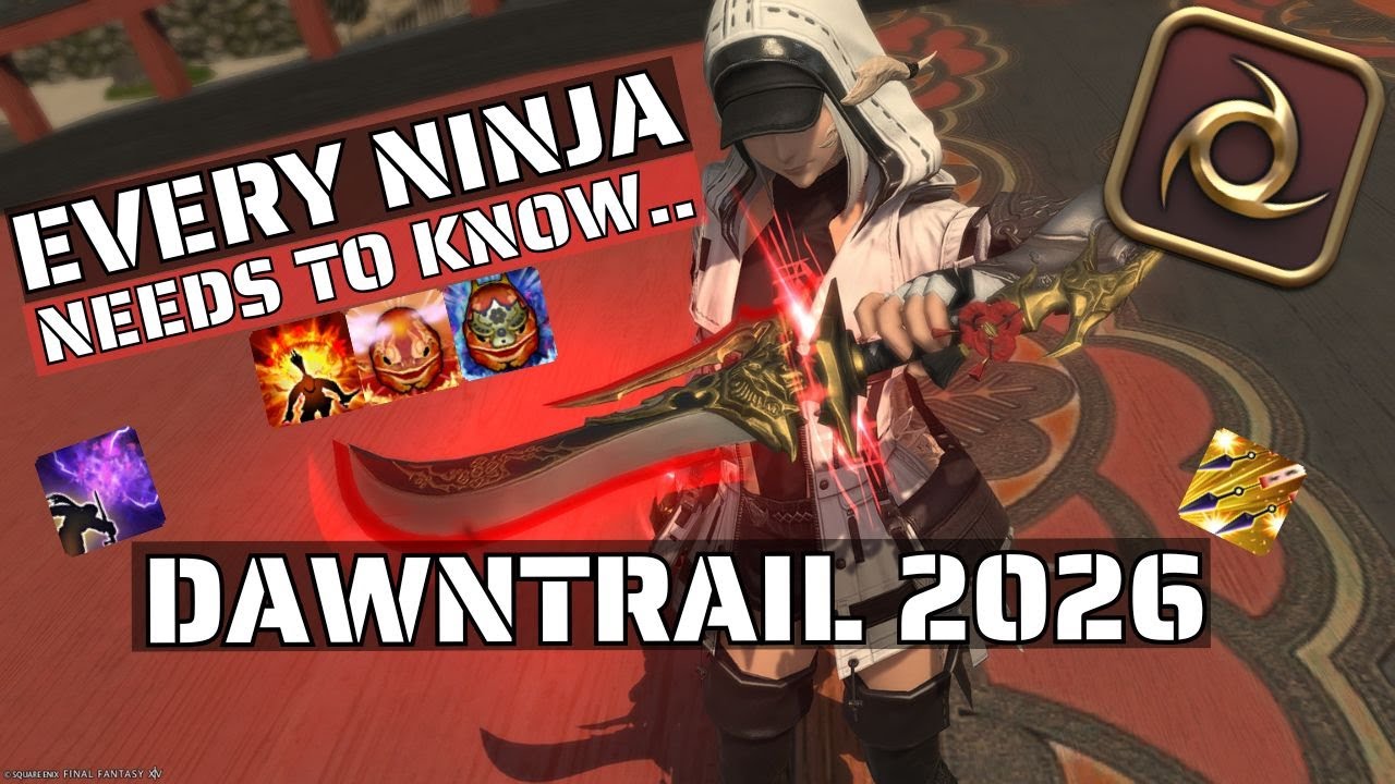 FFXIV - 2026 FULL Dawntrail Ninja Guide (7.4+) | Step By Step Rotation Optimization.. No BS.