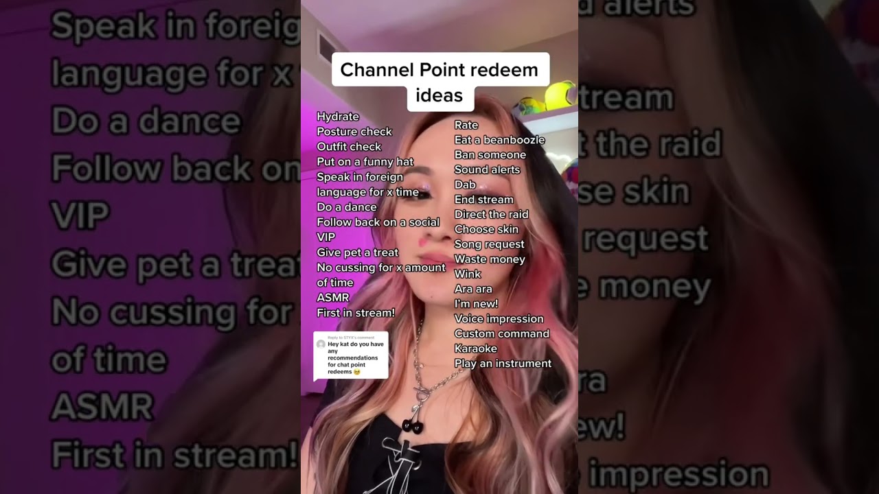 Channel point redeem ideas (pt 1) #twitch #streamer #streamertwitch