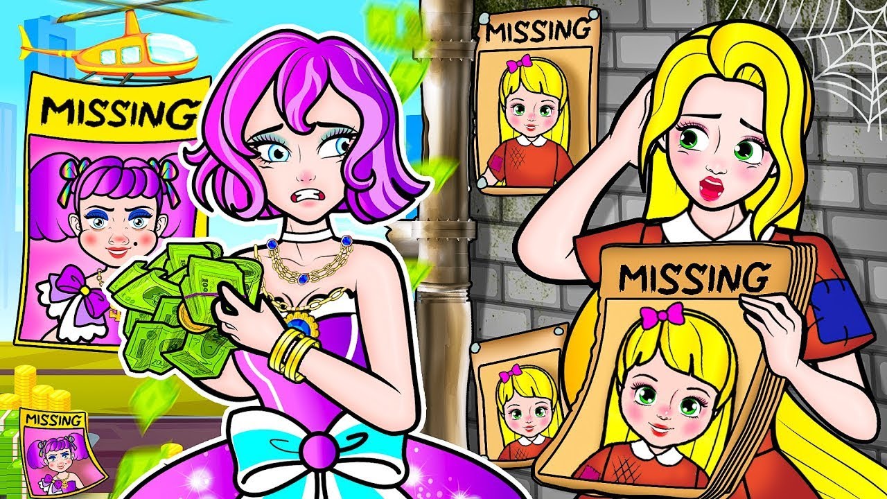 [🐾paper dolls🐾] Rapunzel&rsquo;s Daughter Missing 😱 Bad Princess Took Her Away! - Rapunzel Family