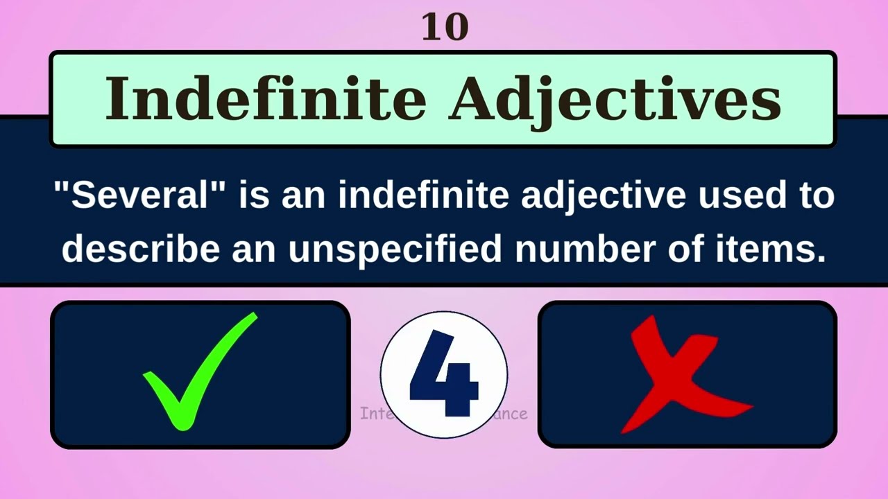 Indefinite Adjectives | Indefinite Adjectives Practice Test | Types of Adjective