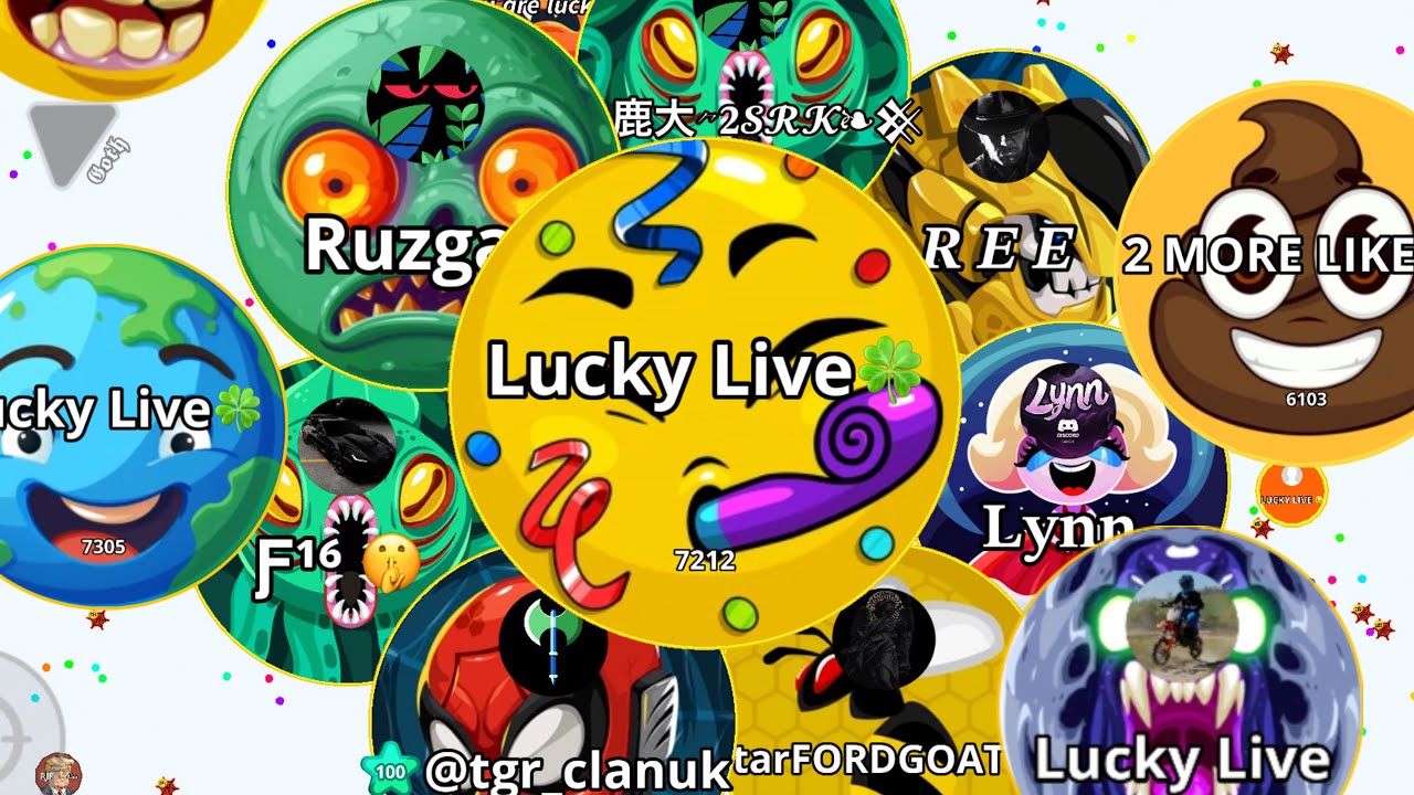 🔴Eu Servers || Lucky Live || AGARIO MOBILE LIVE || #Agario 🎧 #2k