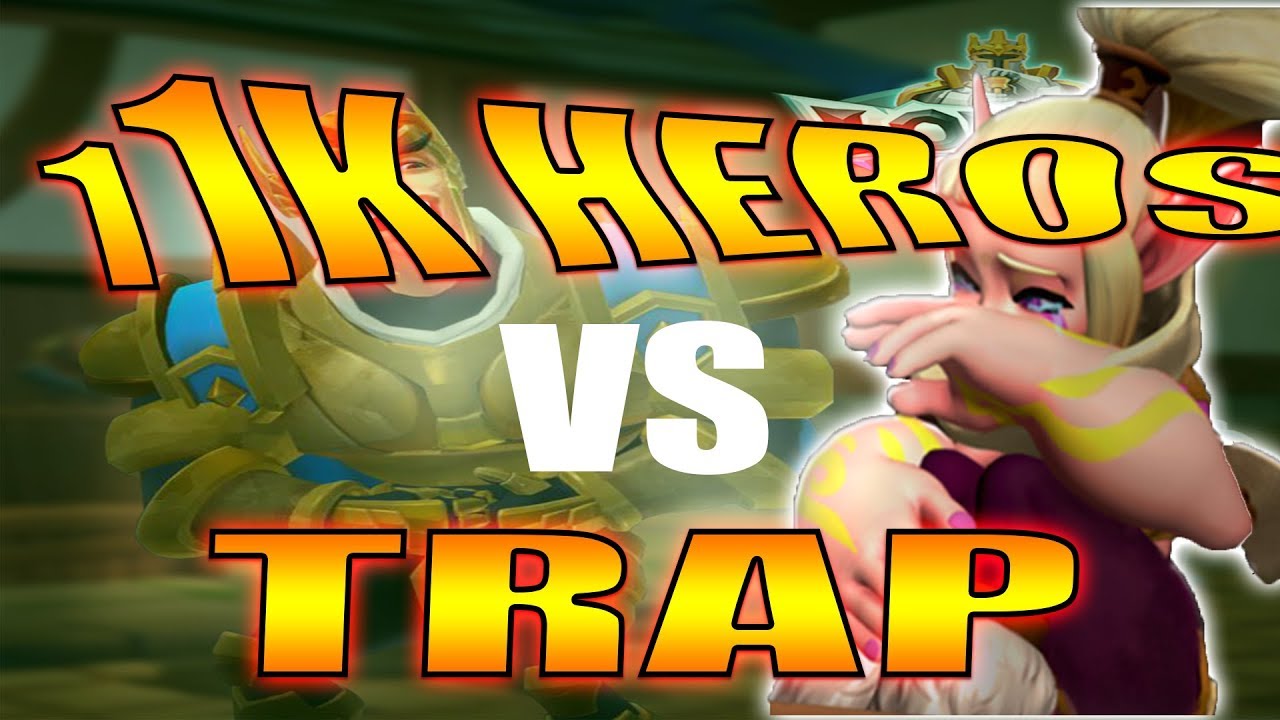 TRAP VS 11K HEROS - LORDS MOBILE - BLUESTACK