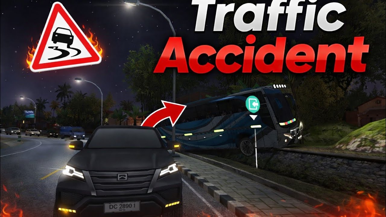 Bus Accident Gameplay 😱 Dangerous Night Driving | Spark Gaming