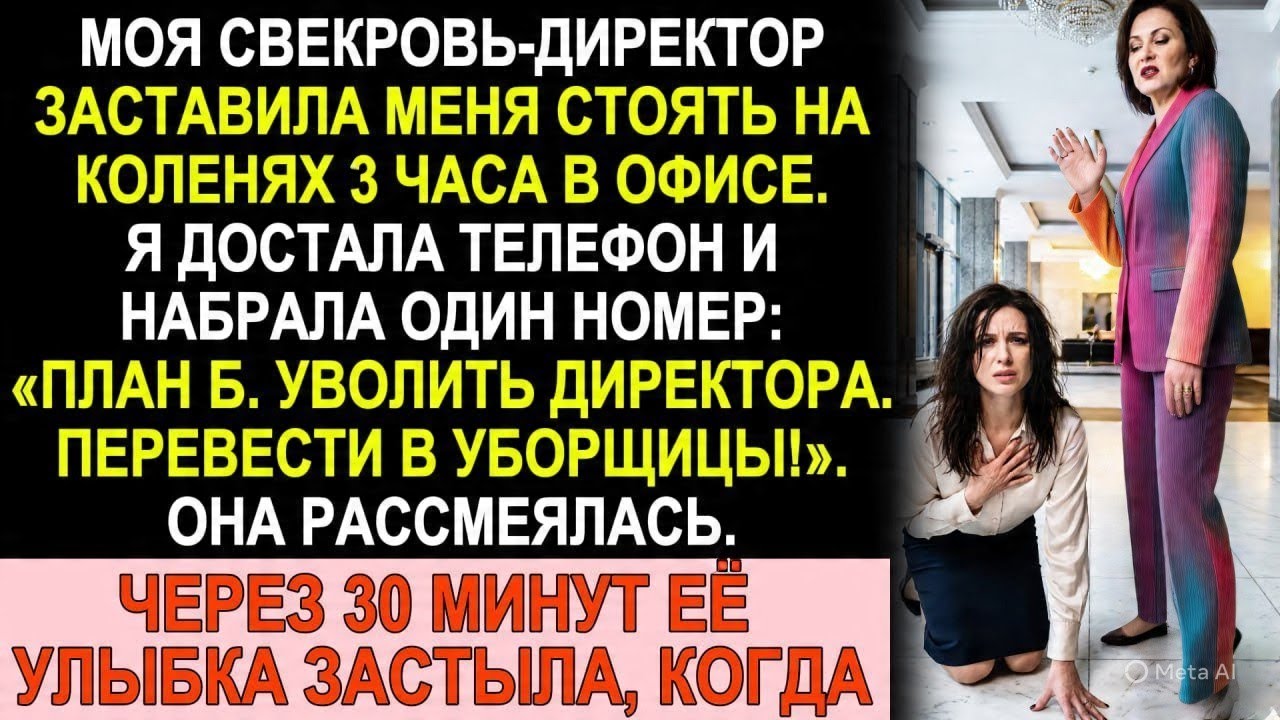 Свекровь заставила стоять на коленях 3 часа. Один звонок — и она сама взяла в руки швабру