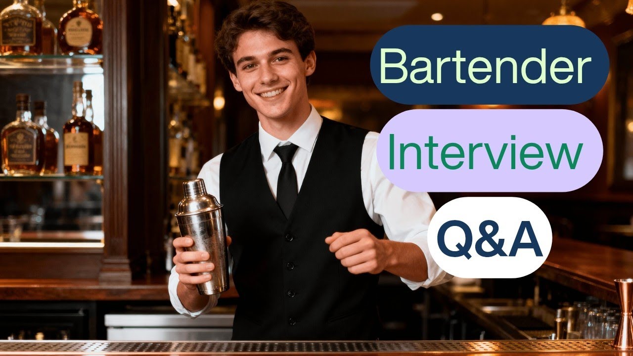 Bartender Interview Questions and Answers | Part-1| Bartender Job Interview