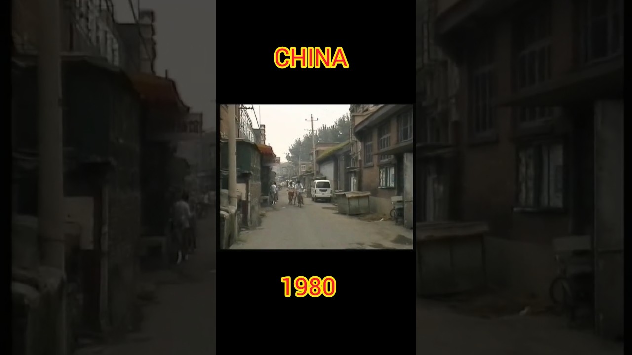 China cities 1980 vs 2025 , china in 1980 vs 2025