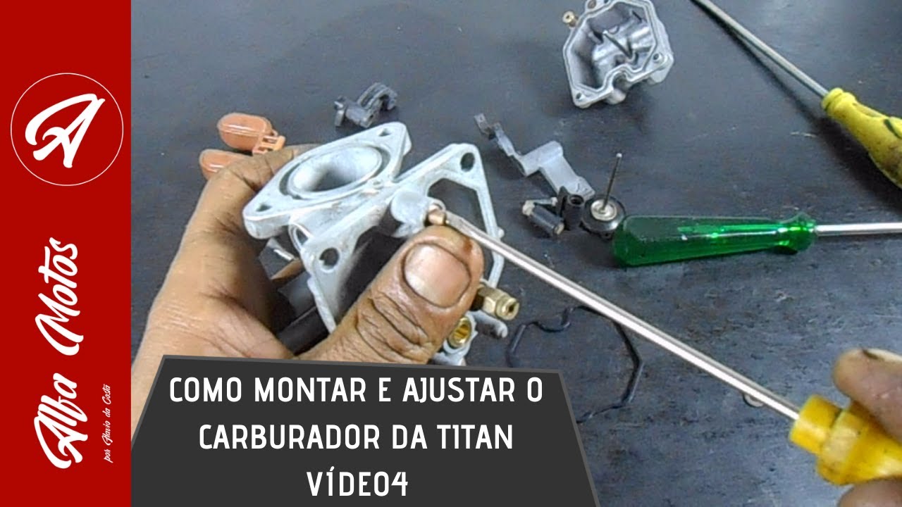 COMO MONTAR E REGULAR O CARBURADOR DA TITAN