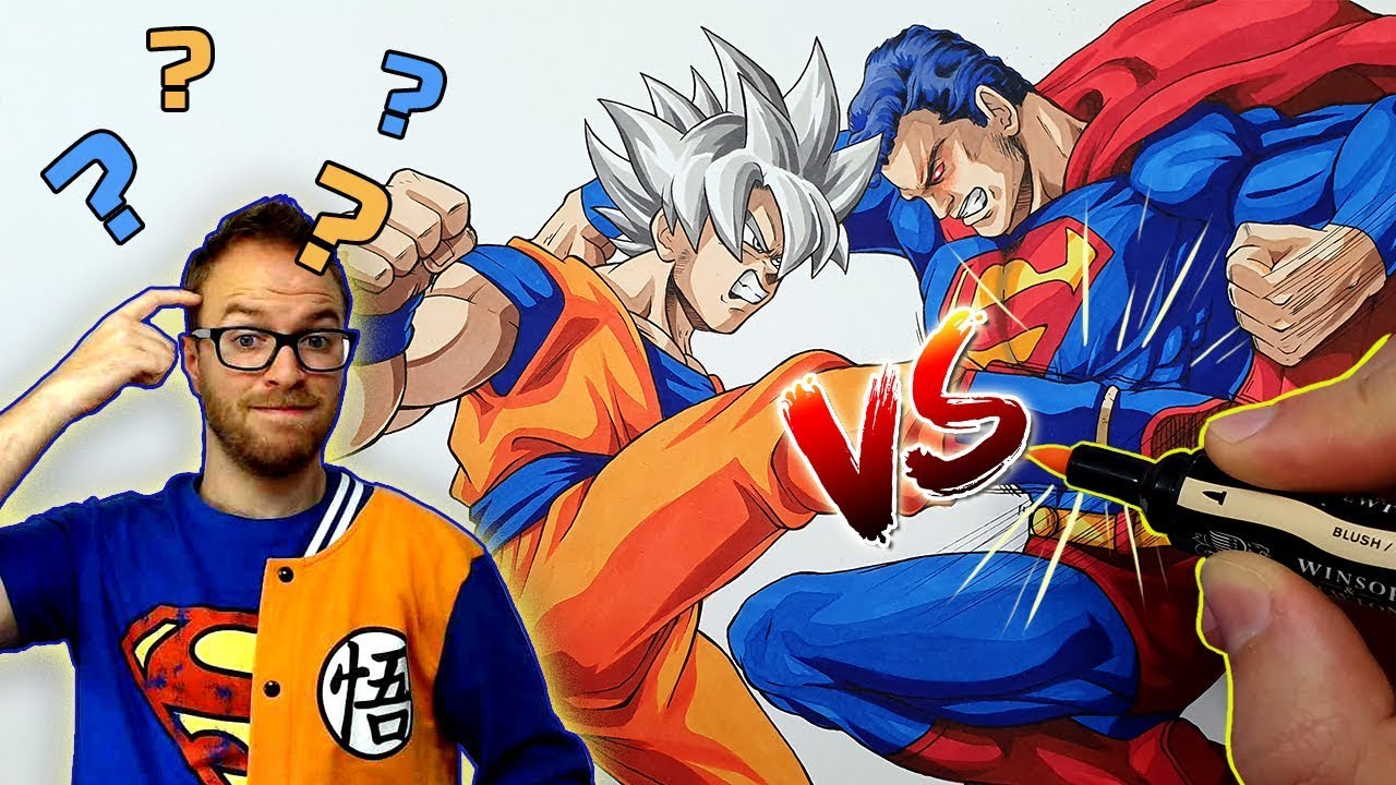 Superman VS Goku | The ULTIMATE Battle | DRAWING