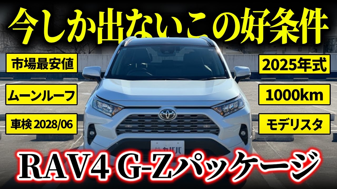 【見逃し損レベル?!】モデリスタがついた2025年式がこの価格?!RAV4G-Zパッケージを見逃すな！【カババ】