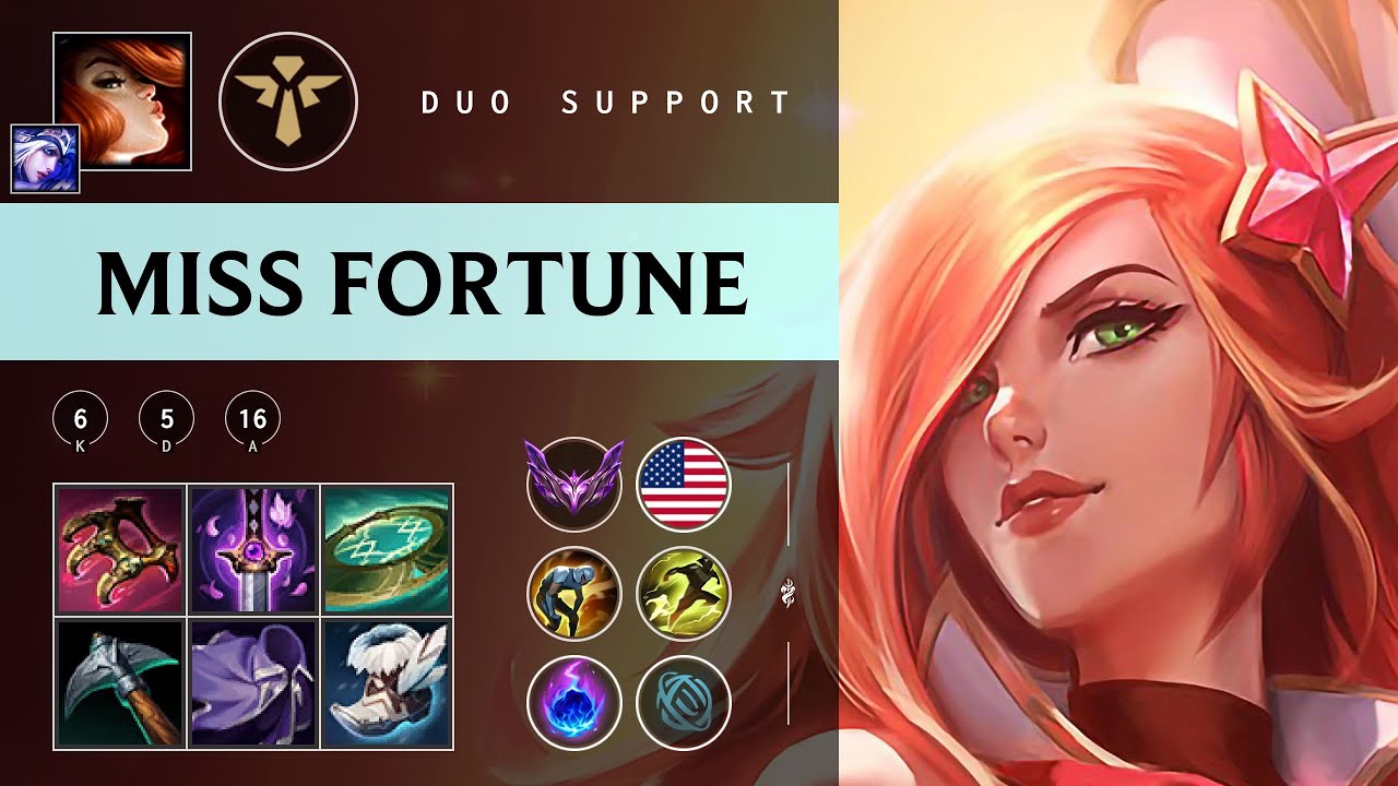 Miss Fortune Support vs Leona - NA Master Patch 25.24