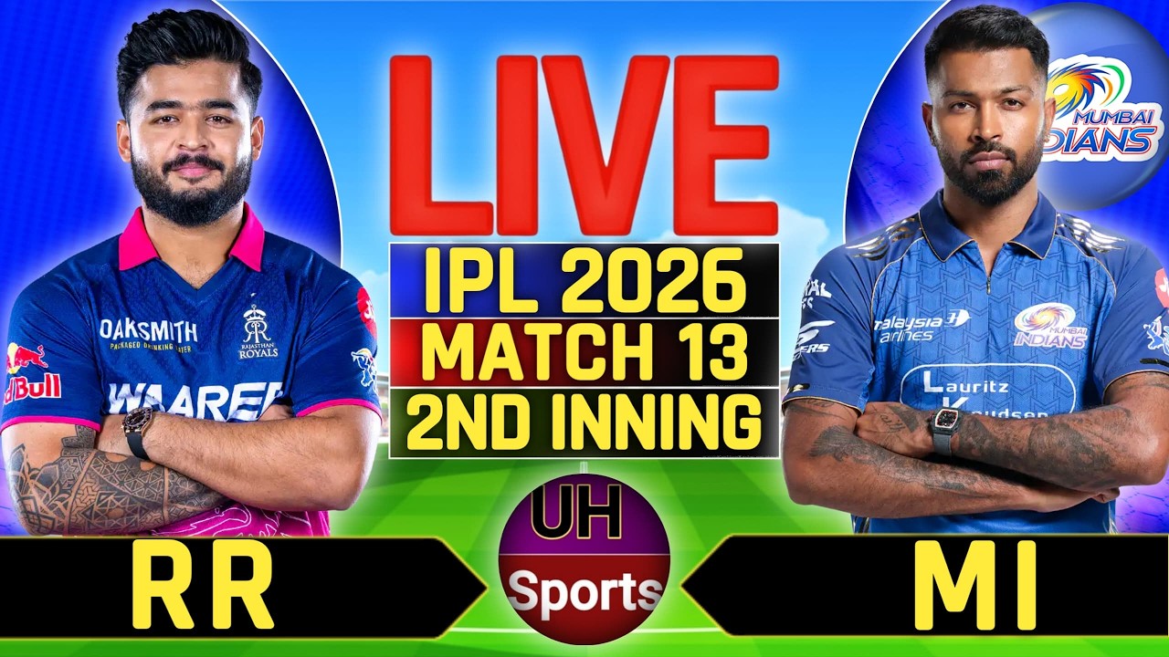 🔴 MI vs RR, IPL 2026, Cricket Live Match Today, Live Cricket Score Commentary - 2nd Innings