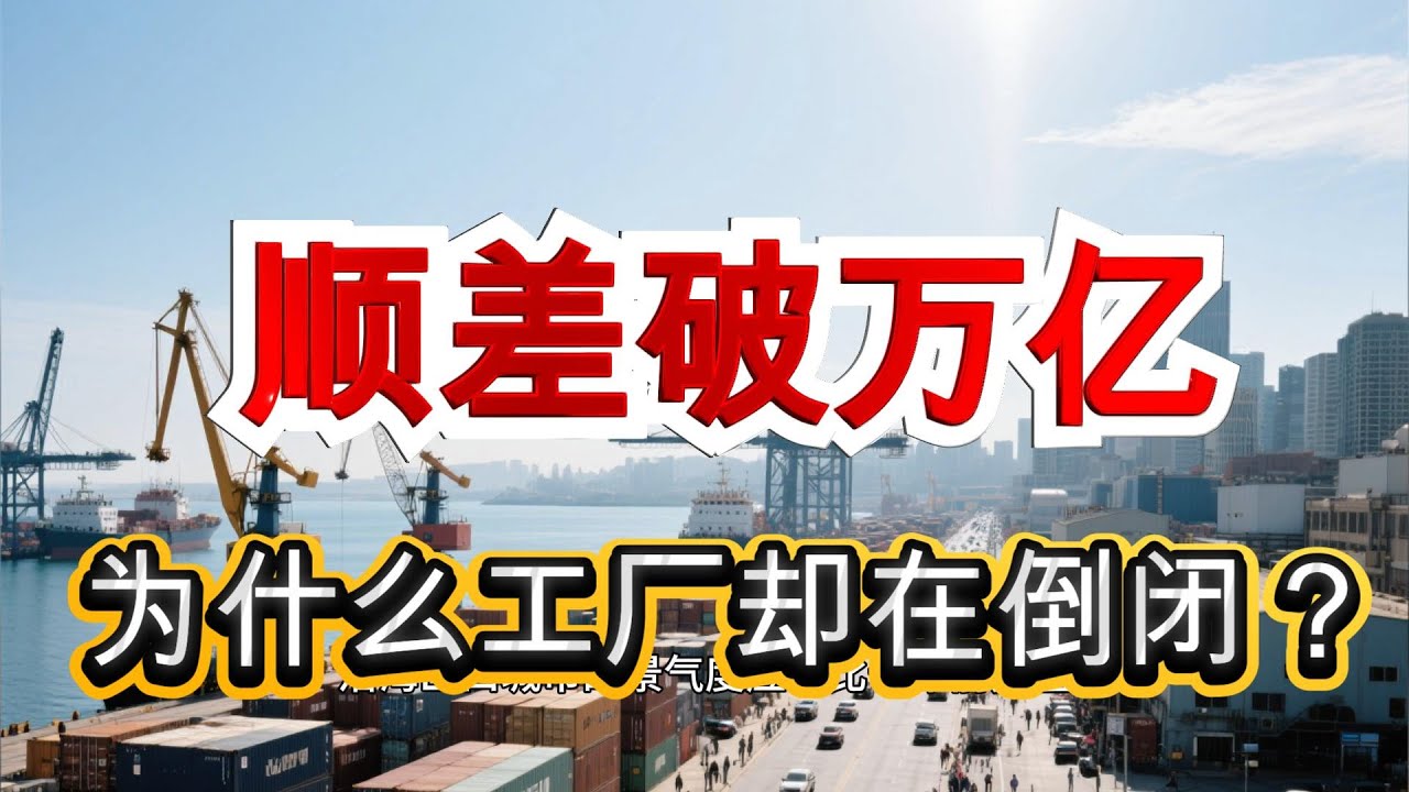 中国一万亿美元贸易顺差的真相：数据越漂亮，经济越危险｜贸易顺差｜中国经济｜出口暴涨
