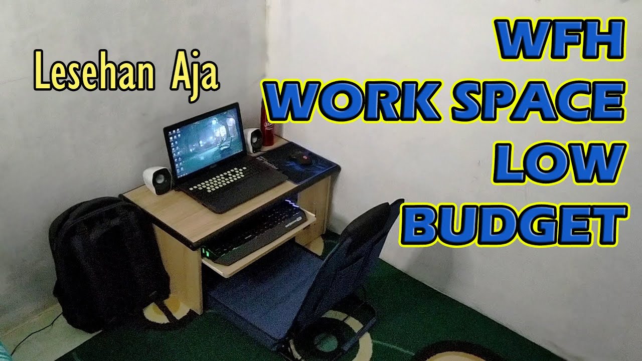 WFH Setup Simple dan Minimalis | Meja Komputer dan Kursi Lesehan Low Budget