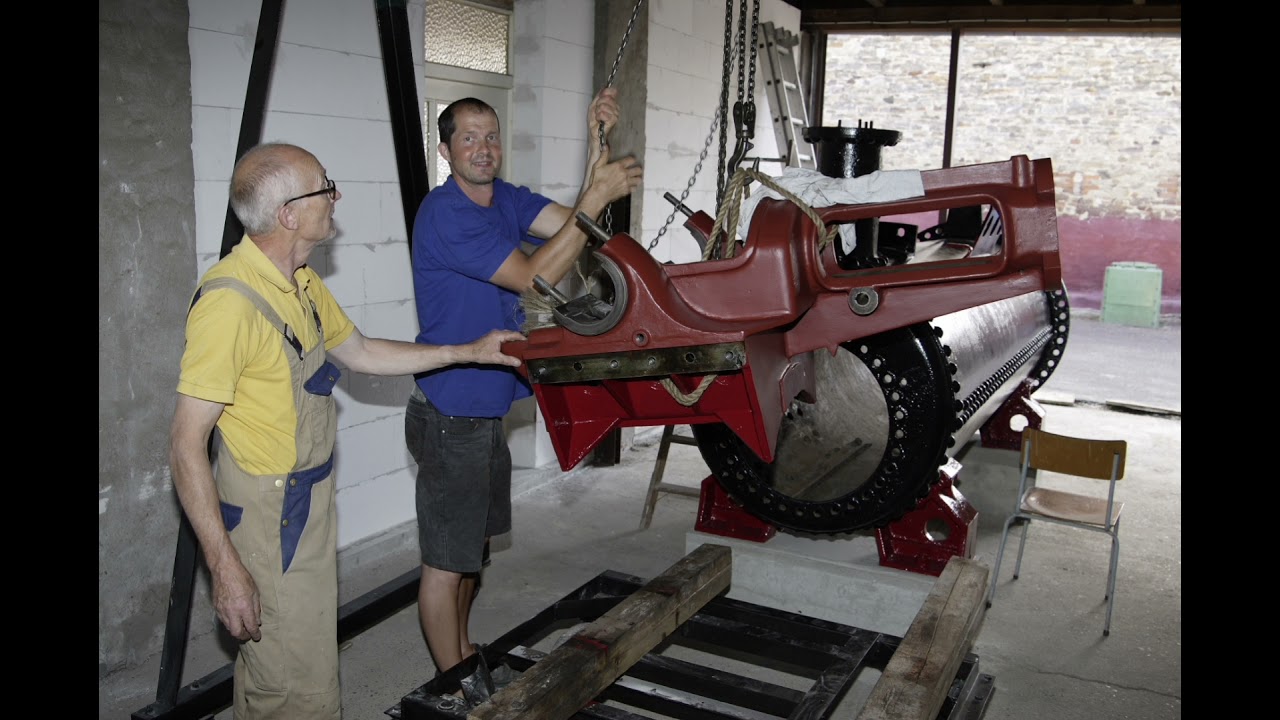 Dampfmaschine, Lokomobile von R. Wolf. Die Restauration.