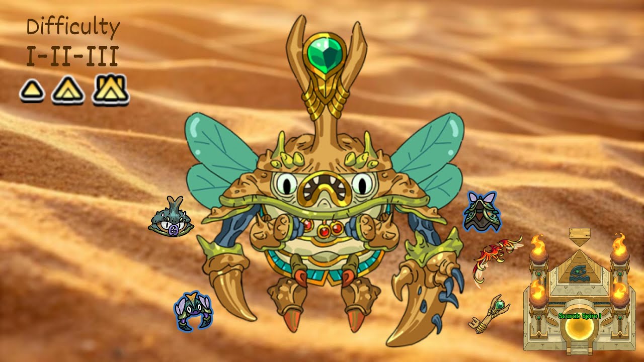 Hero's Land - Keblis, the Desert Scarab (Solo Difficulty 1-2-3)