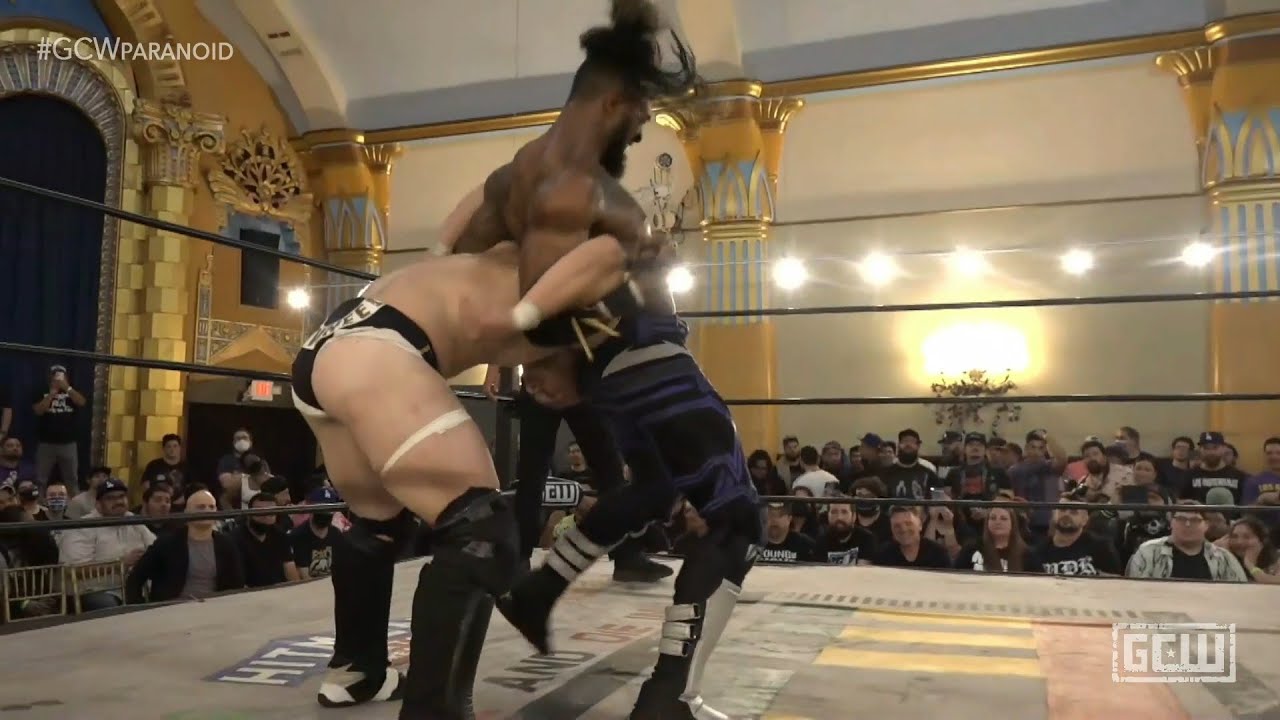 Squashing wrestler Jack Cartwheel