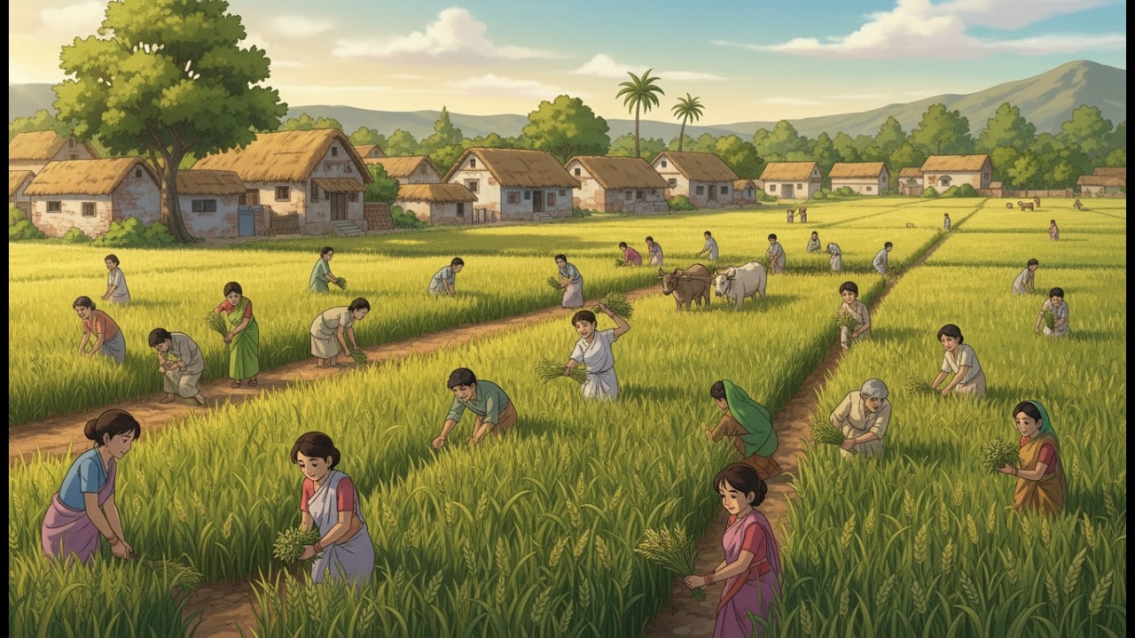Village Life of Pakistan 1990s | Relaxing Ghibli Style Story
