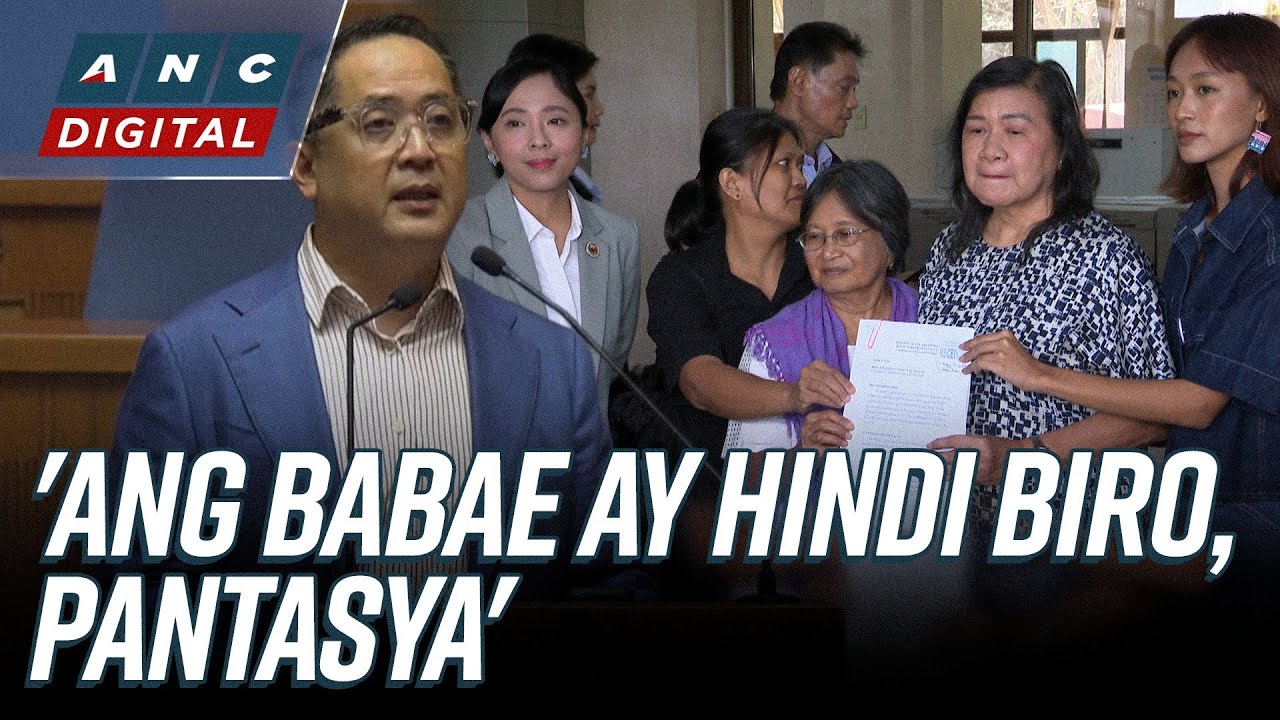 'Ang babae ay hindi biro, pantasya': Matibag seeks Ethics probe on Suntay's lewd remarks | ANC