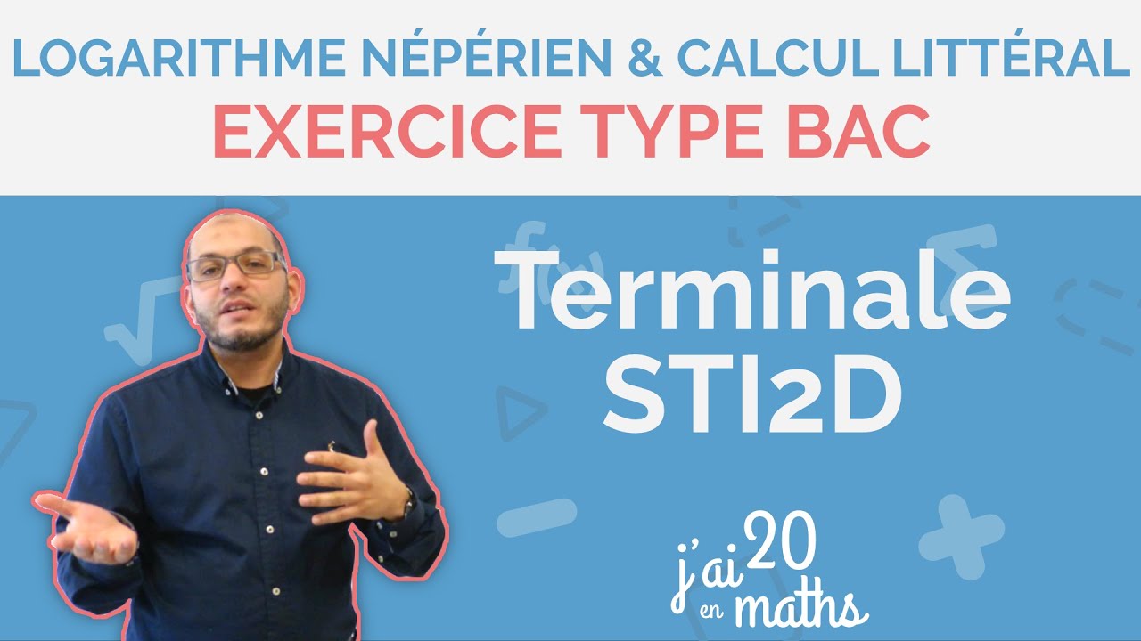 Exercice type Bac - Logarithme népérien et calcul d'intégral - Terminale STI2D